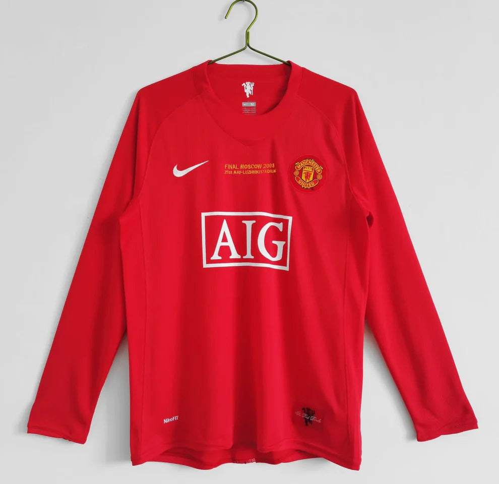 RETRO FULLSLEEVES MANCHESTER UNITED HOME 2007/08 (Master Version)